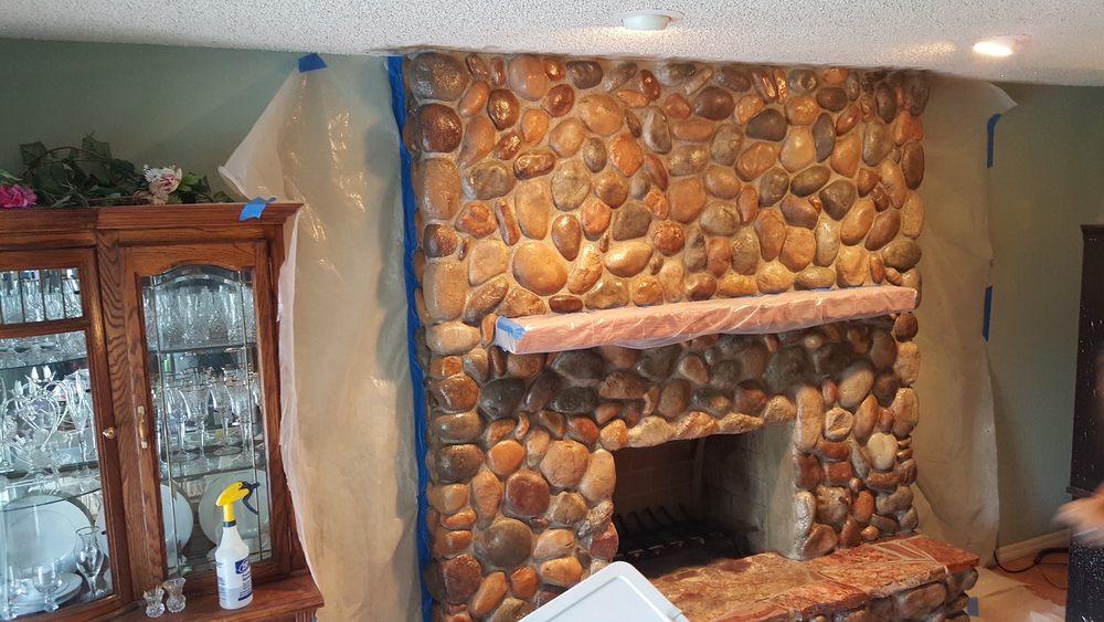 Chimney Refacing with Stone Masonry - Photo 3
